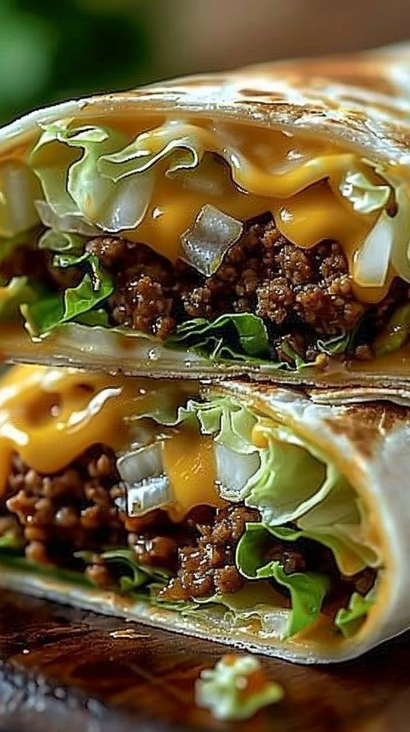 Homemade Big Mac Wraps