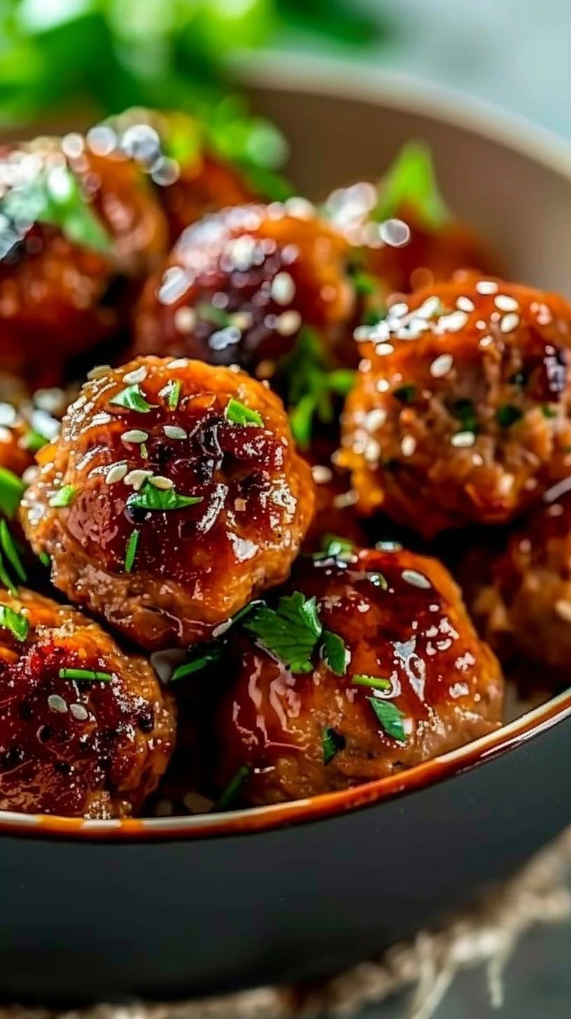 Honey Garlic Turkey Meatballs