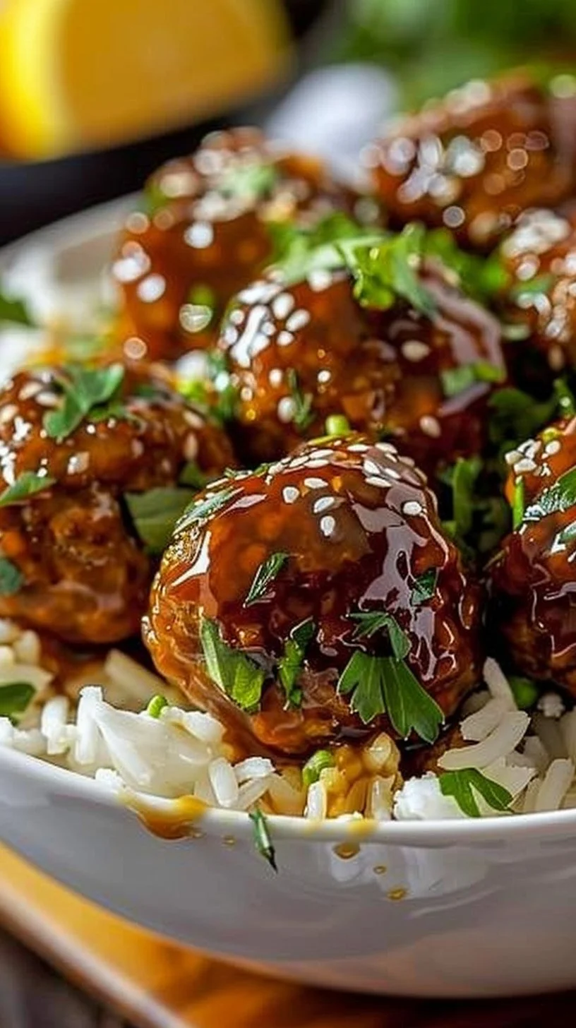 Honey Garlic Turkey Meatballs