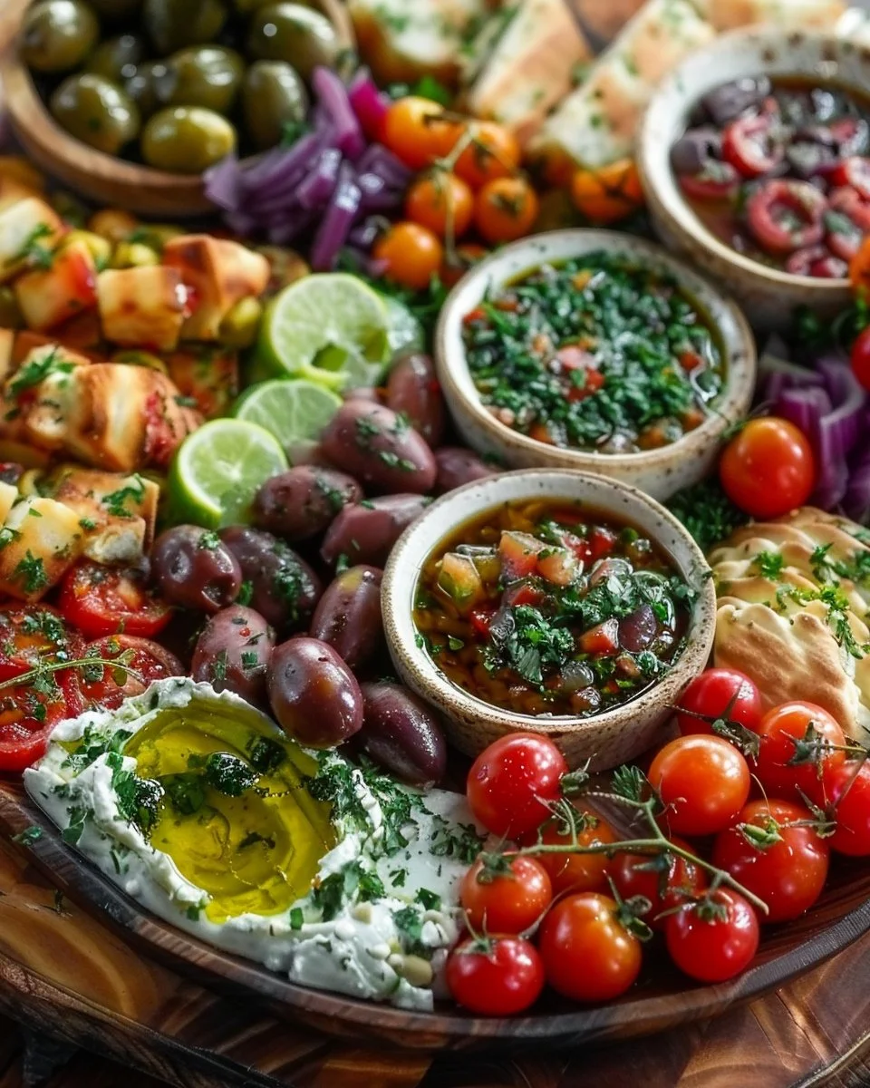 Mediterranean Mezze Tapas Platter