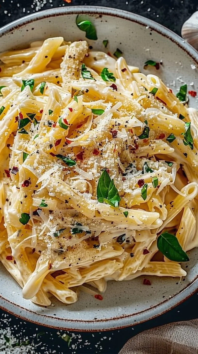 One Pot Creamy Garlic Pasta