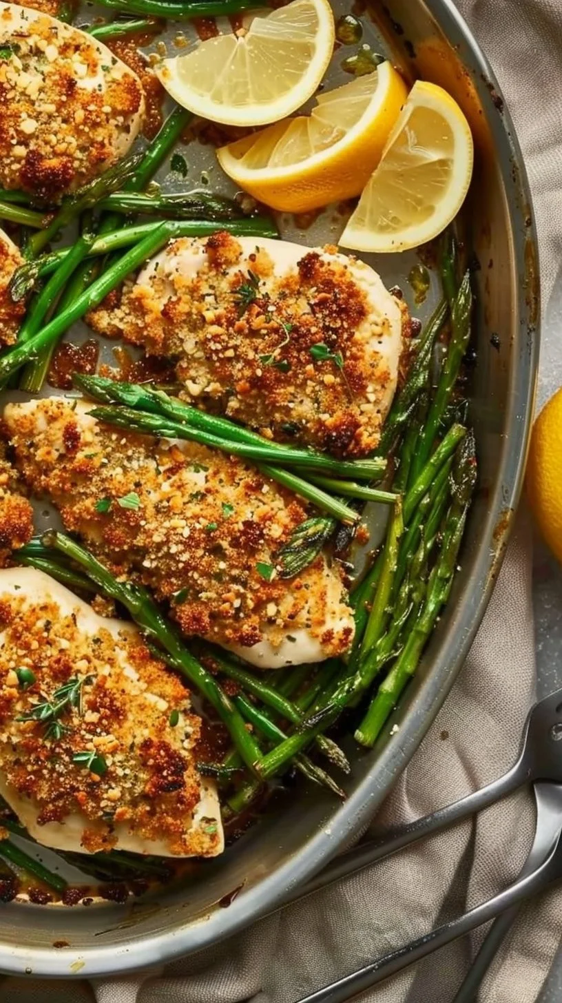 Parmesan Crusted Chicken Sheet Pan Dinner