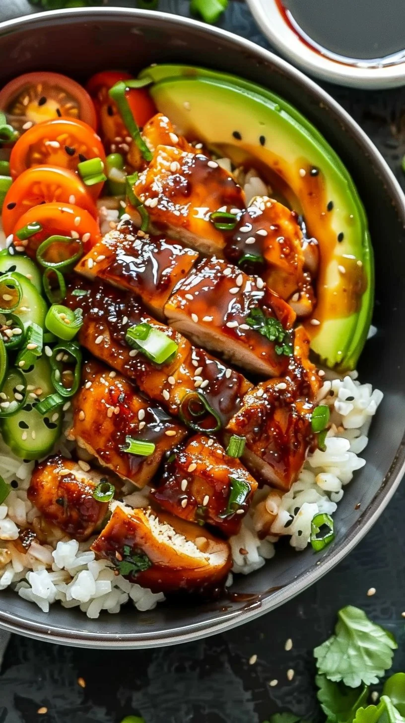 Savory Healthy Sticky Chicken Bowls Recipe You'll Love