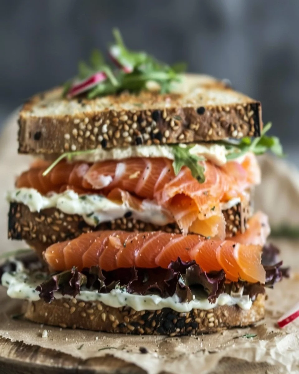 Smoked Salmon Sandwich