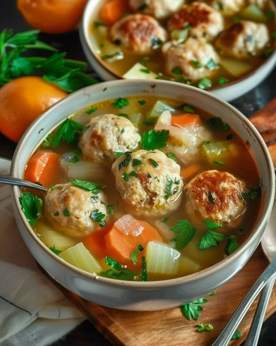 Turkey Meatball Soup