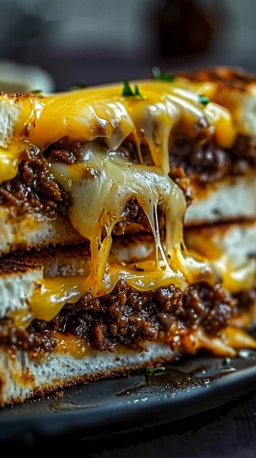 Ultimate Cheesy Ground Beef Melt
