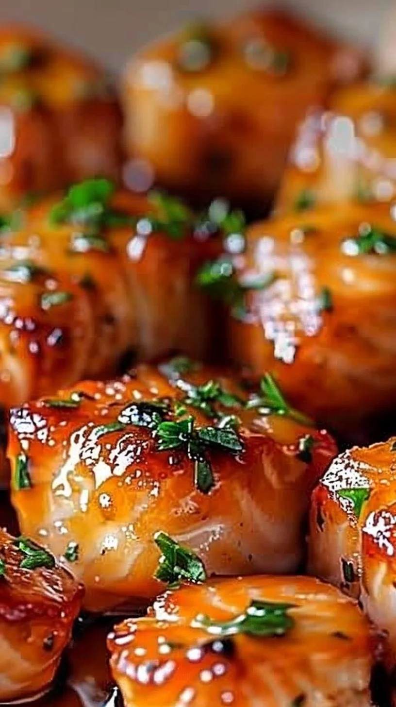 Air Fryer Honey Garlic Salmon Bites