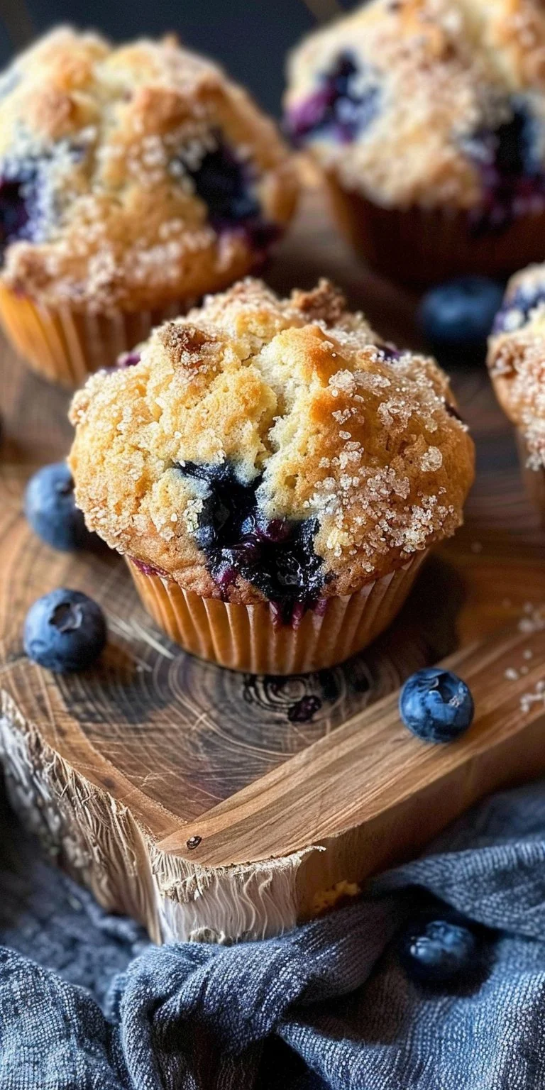 Bakery-Style Blueberry Muffins