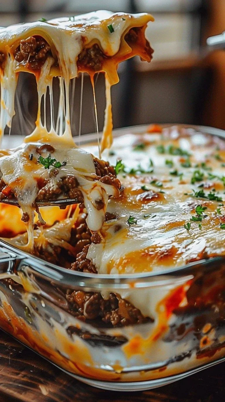 Delicious Cattle Drive Casserole served in a rustic dish