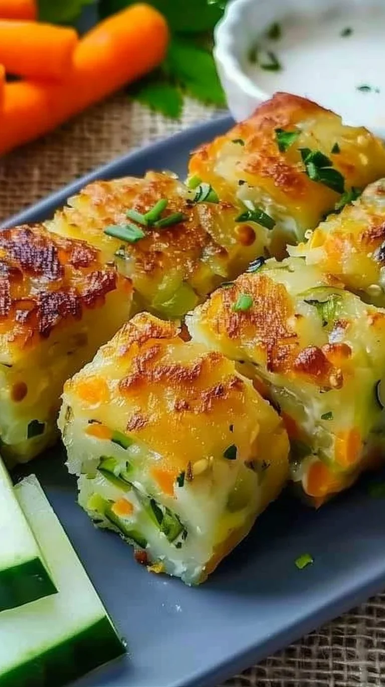 Cheesy baked vegetable rolls with melted cheese and colorful veggies
