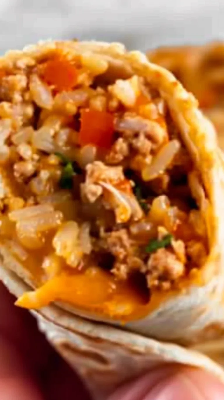 Delicious chicken burritos wrapped in tortillas with fresh ingredients