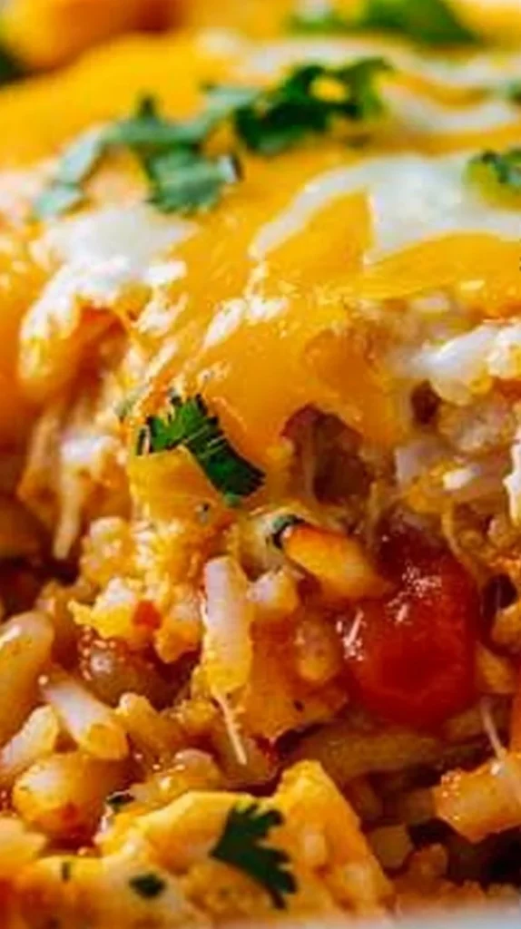 Chicken Enchilada Rice Casserole