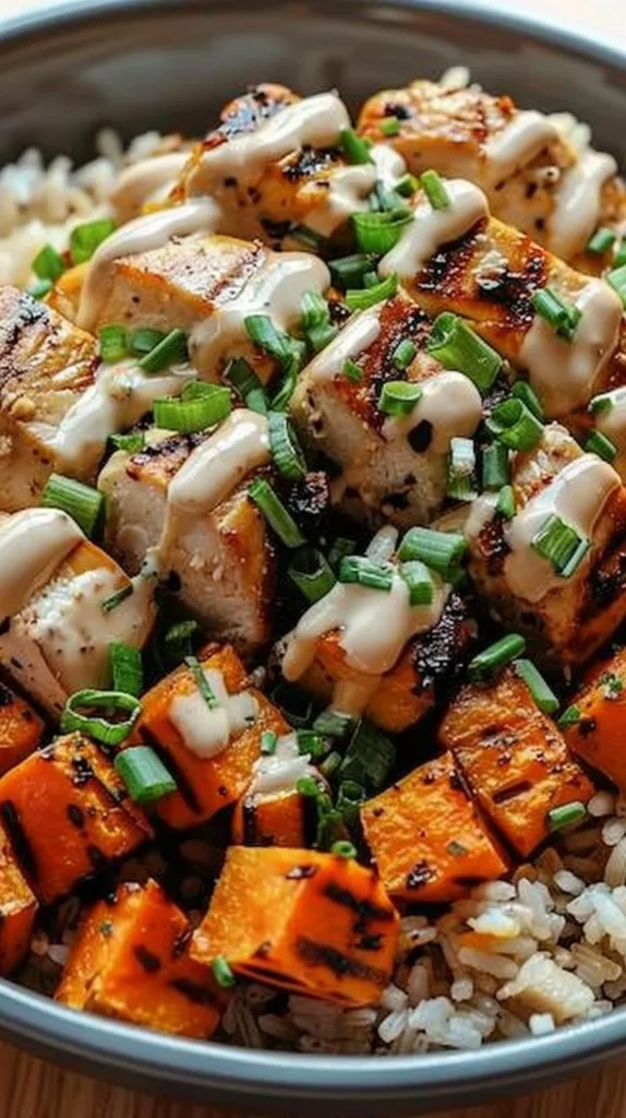 Chicken & Sweet Potato Rice Bowl