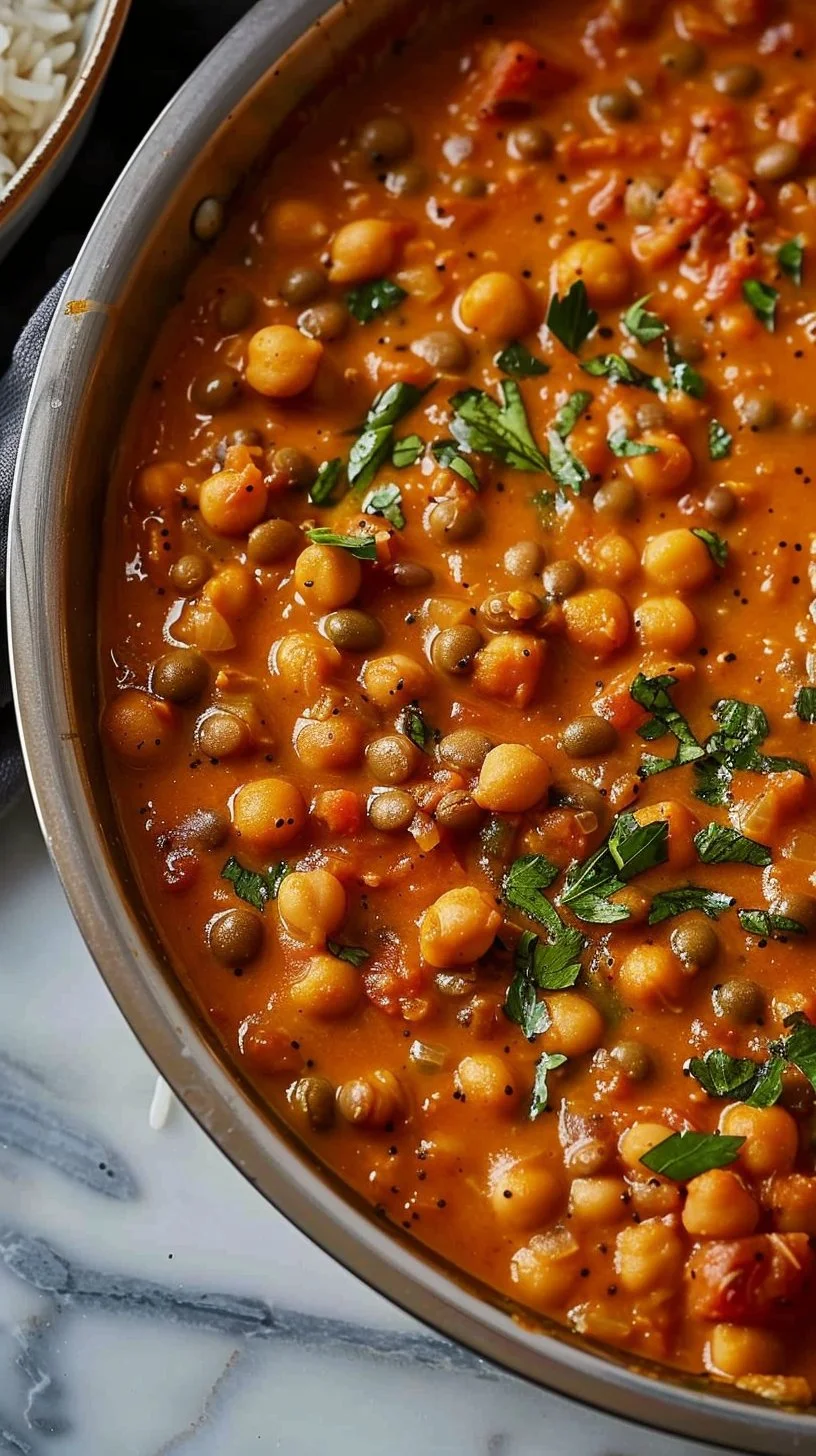 Chickpea and Lentil Curry