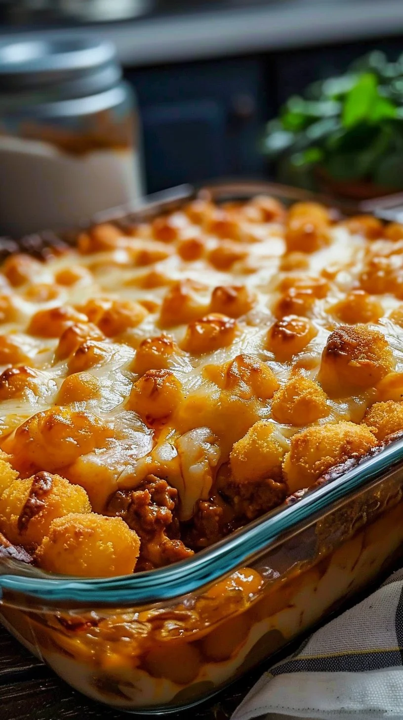 Chili Cheese Tater Tot Casserole: A Family Favorite Dish!