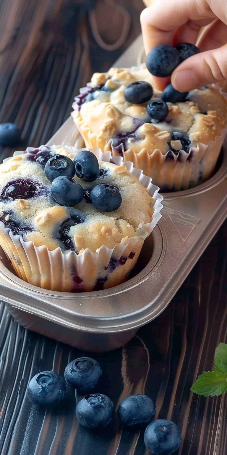 Classic Blueberry Muffins with Streusel Topping