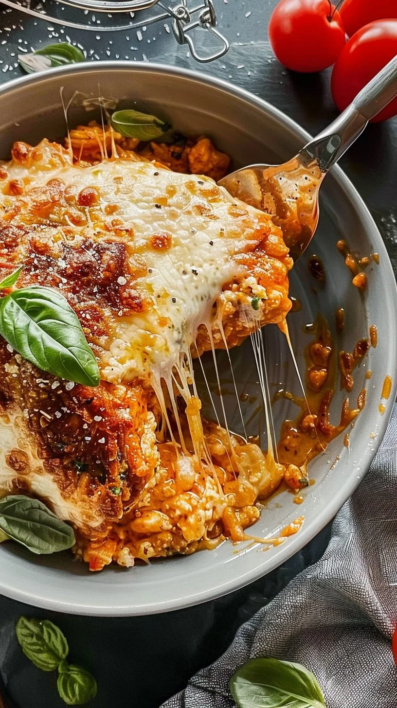 Cottage Cheese Chicken Parm Bowl