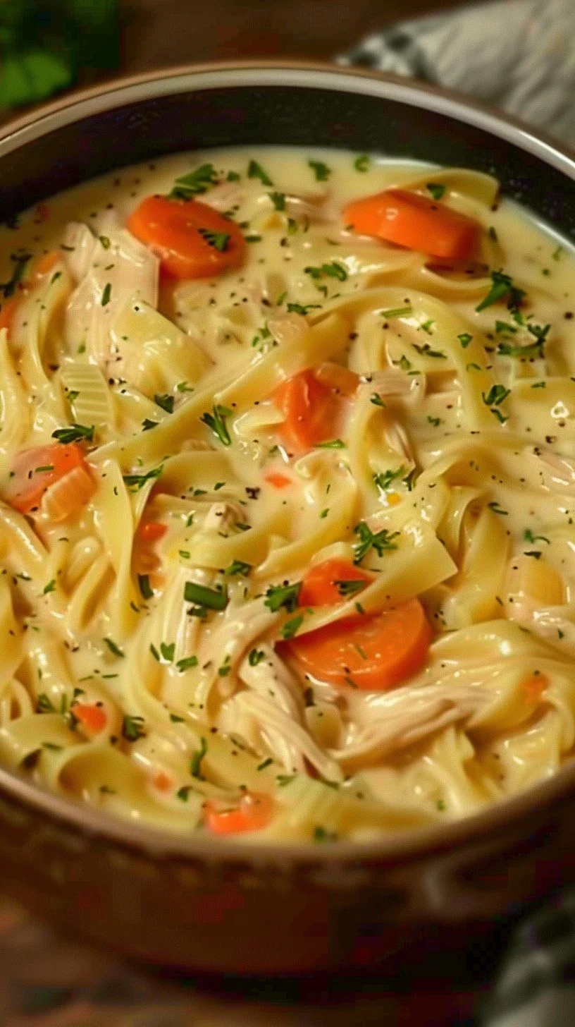 Crack Chicken Noodle Soup