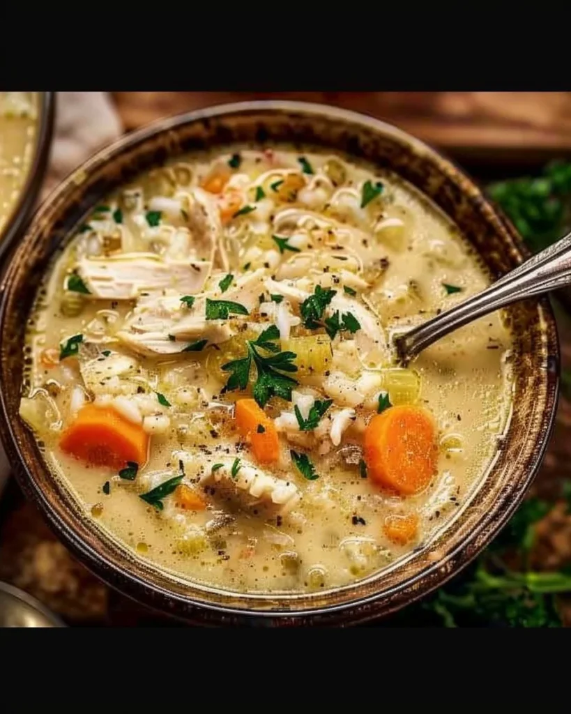 Creamy Chicken and Rice Soup