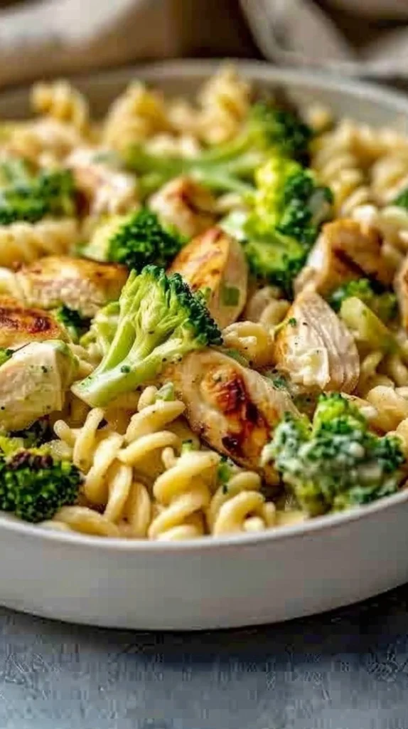 Creamy Rotisserie Chicken Broccoli Pasta