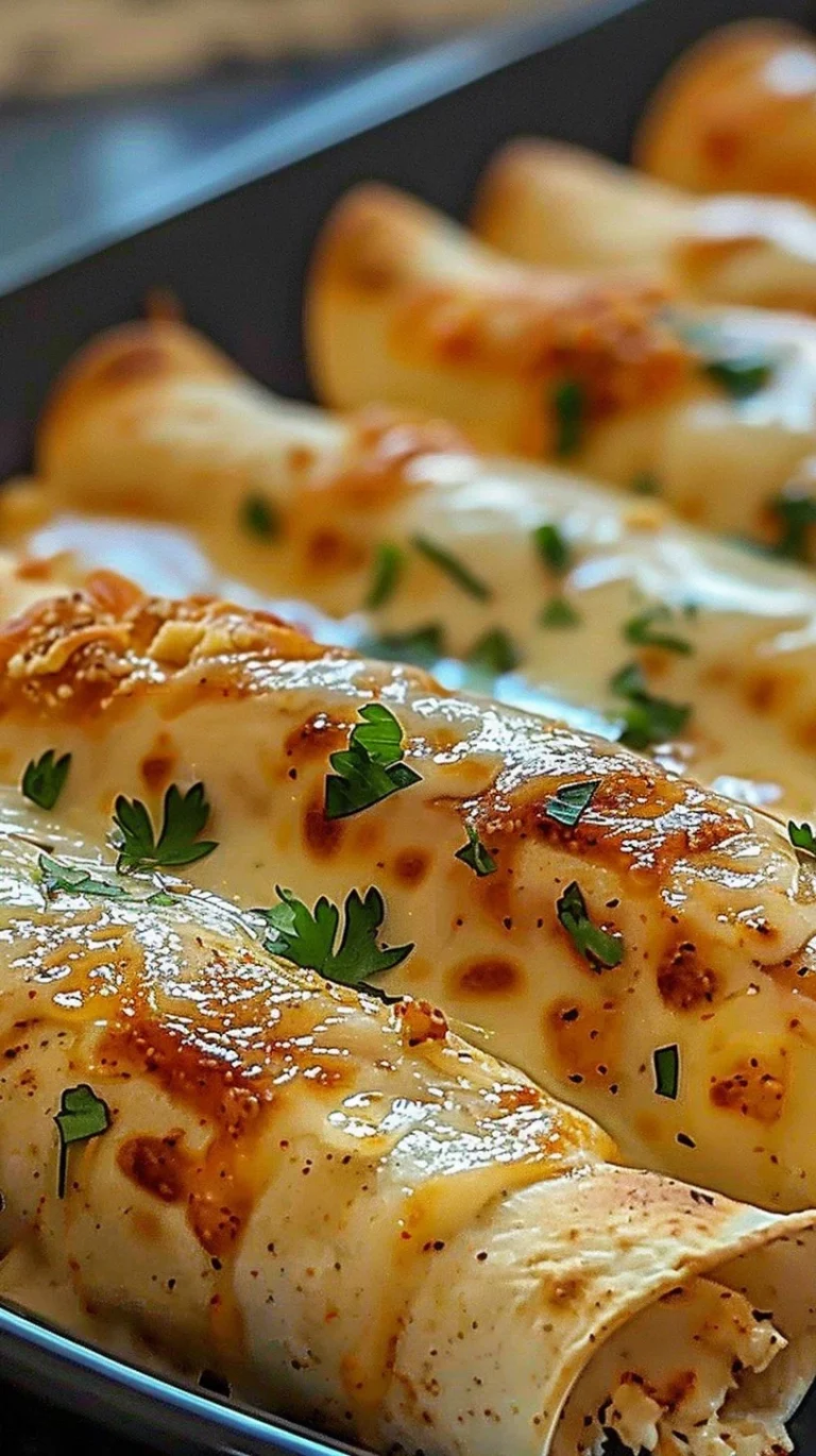 Plate of crispy chicken taquitos garnished with fresh salsa and avocado.