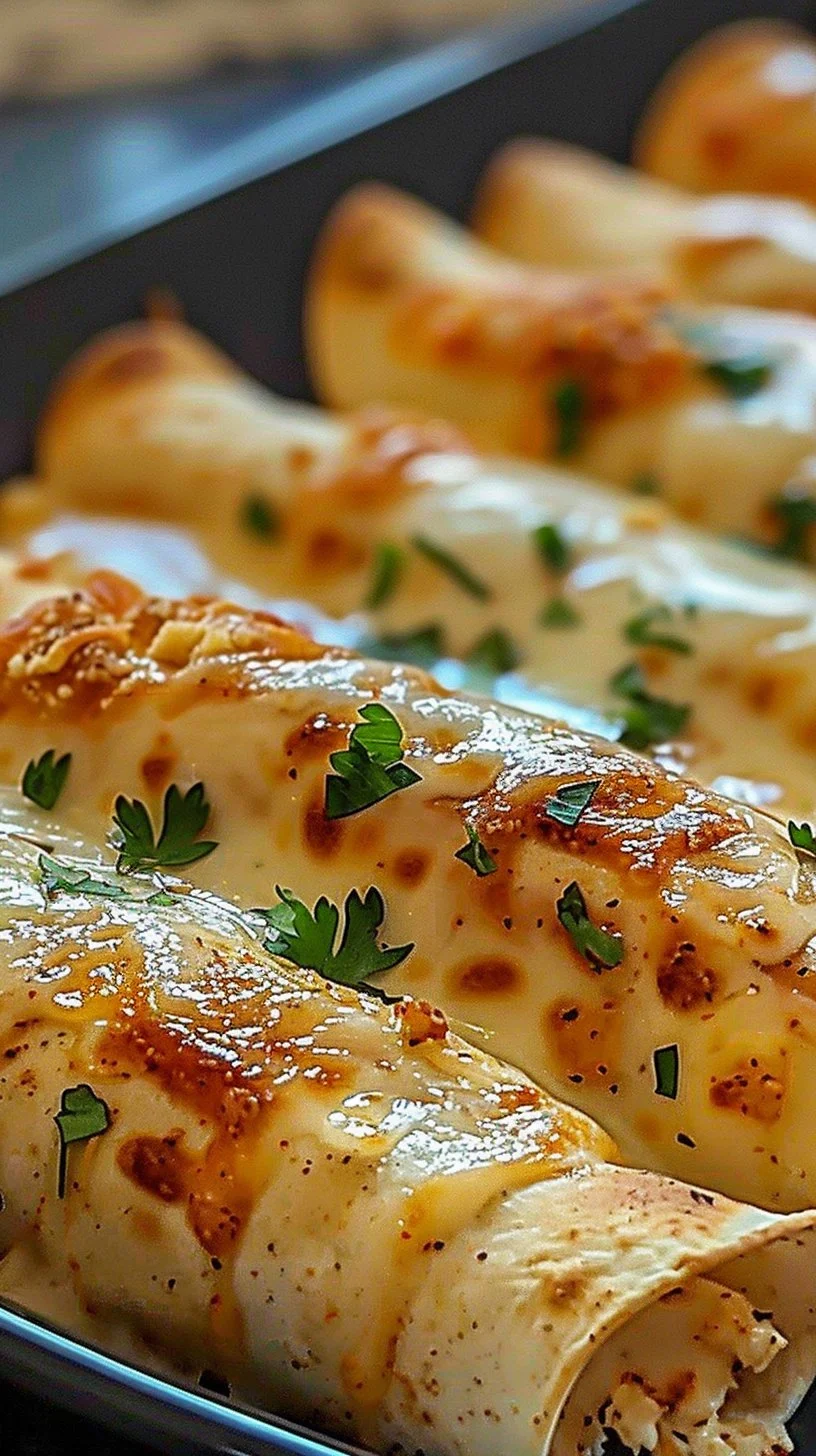 Plate of crispy chicken taquitos garnished with fresh salsa and avocado.