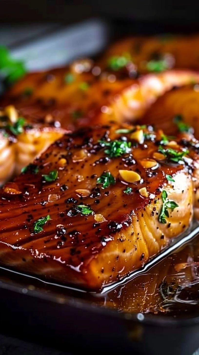 Crispy Honey Garlic Glazed Salmon Recipe