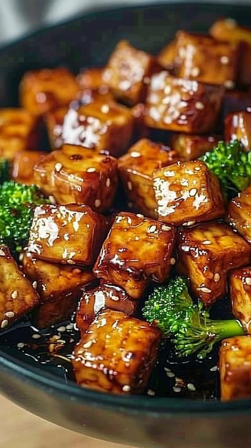 Crispy Honey Garlic Tofu