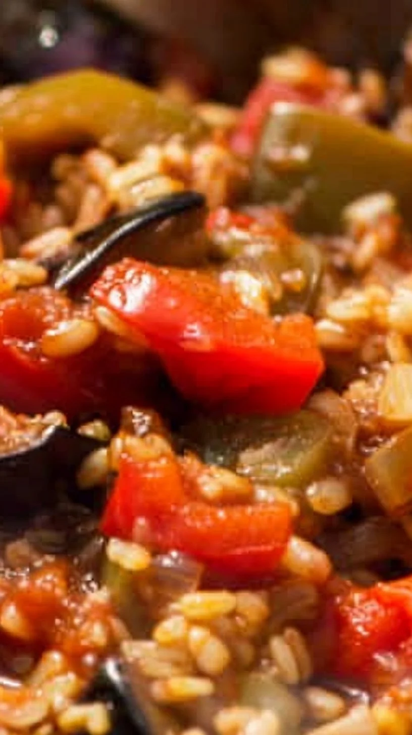 Fried Eggplant Recipe with Vegetables