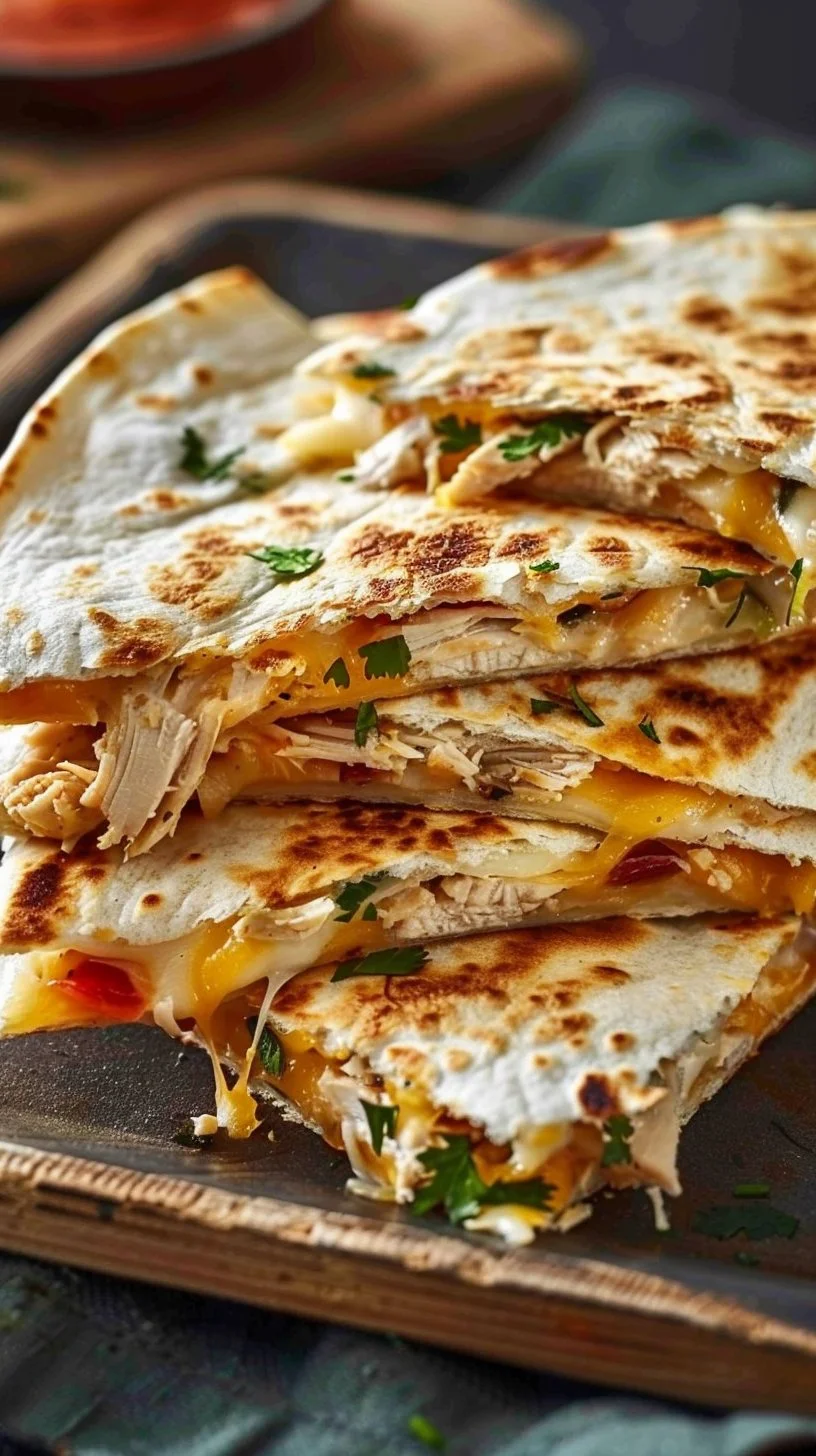 High-Protein Chicken Ranch Quesadilla