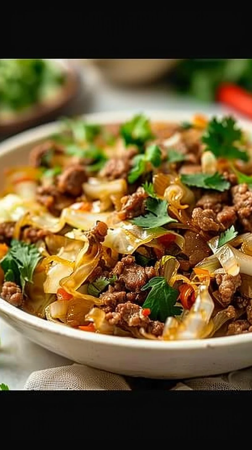 Keto Beef and Cabbage Stir-Fry