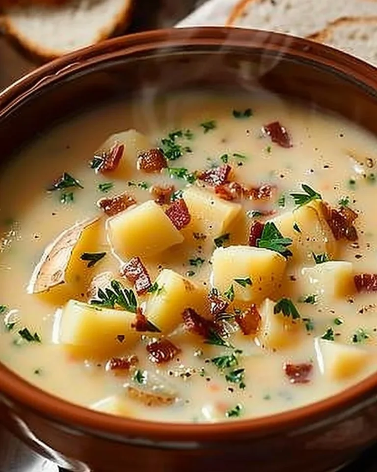 Creamy potato soup inspired by Outback Steakhouse recipe