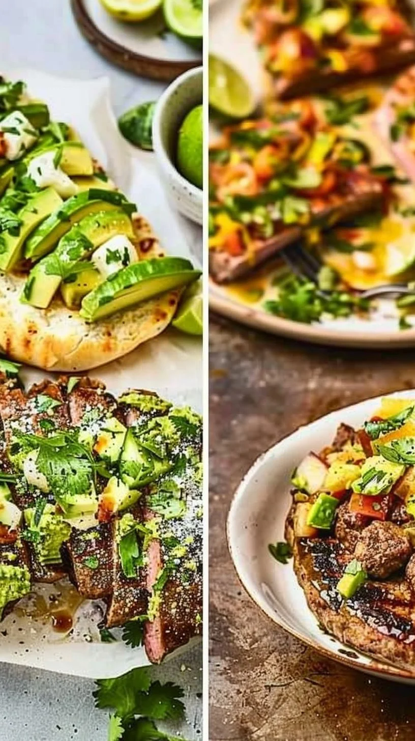 A colorful spread of fresh spring meals featuring seasonal ingredients.