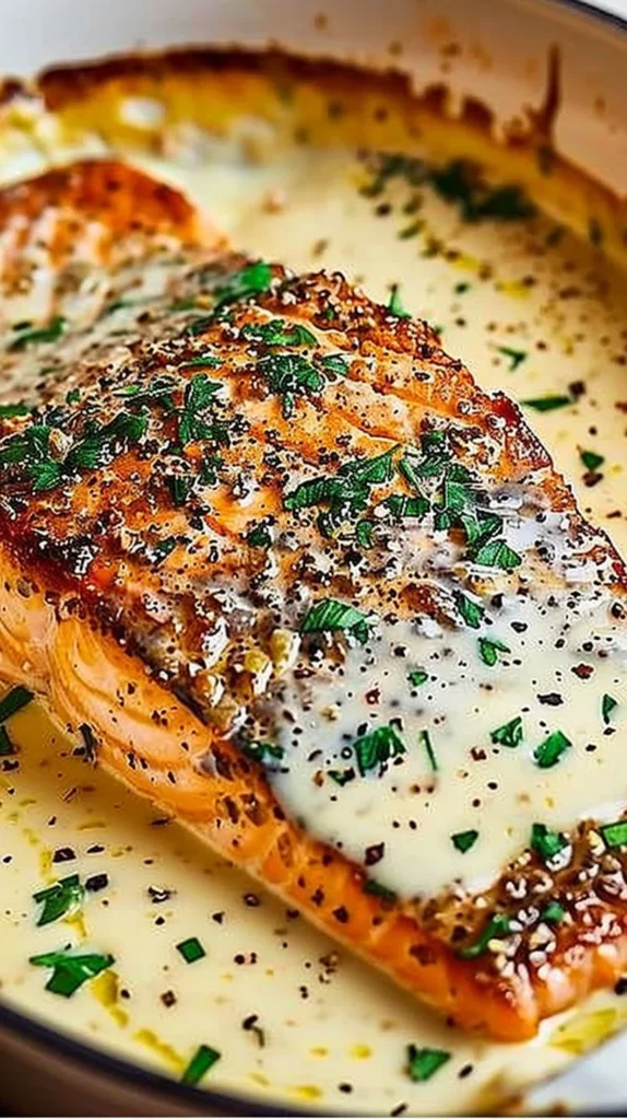 Baked Boursin Salmon