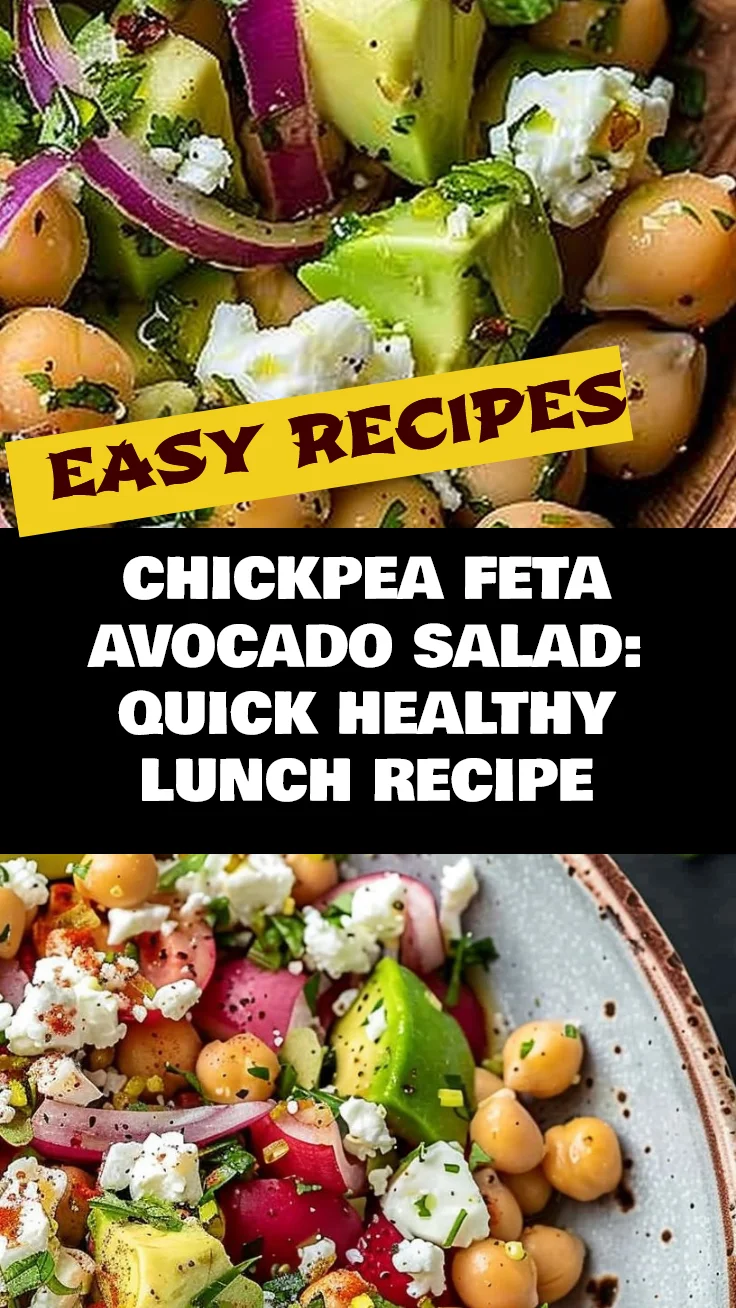 Chickpea Feta Avocado Salad