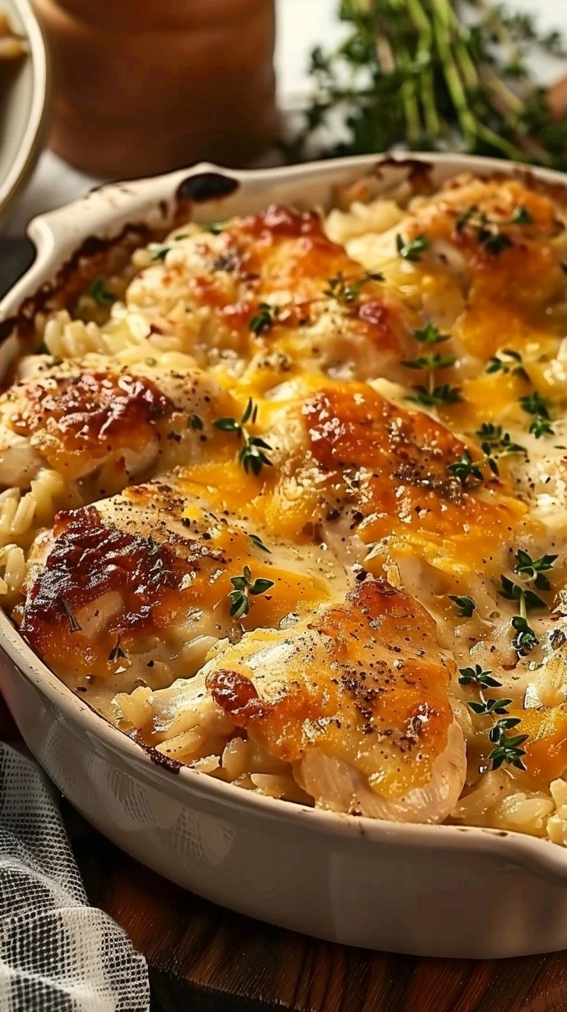 Creamy Chicken and Rice Bake