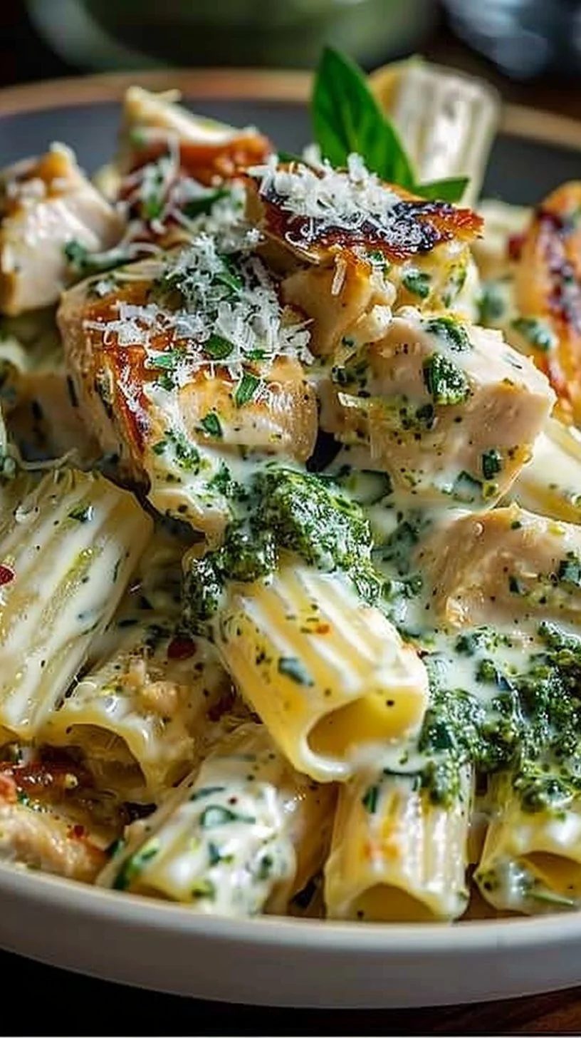 Creamy Pesto Chicken Pasta