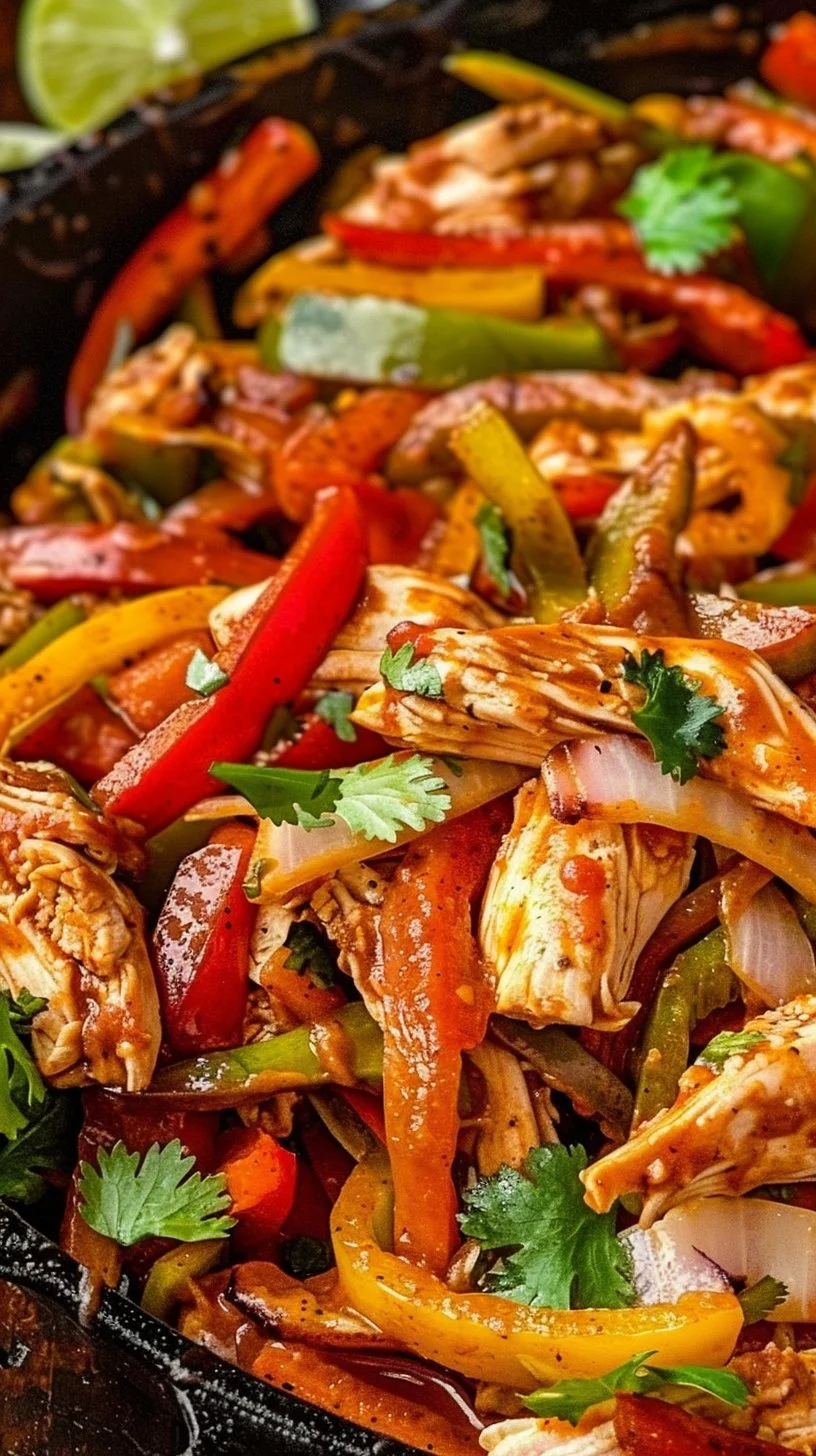 Dump And Go Crockpot Chicken Fajitas