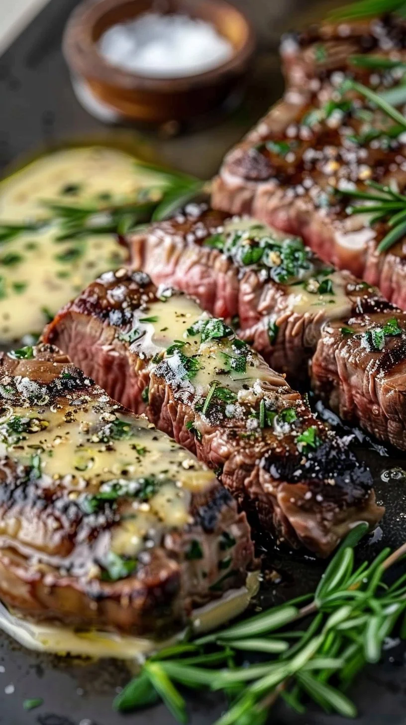 Garlic Butter Steak With Parmesan Cream Sauce