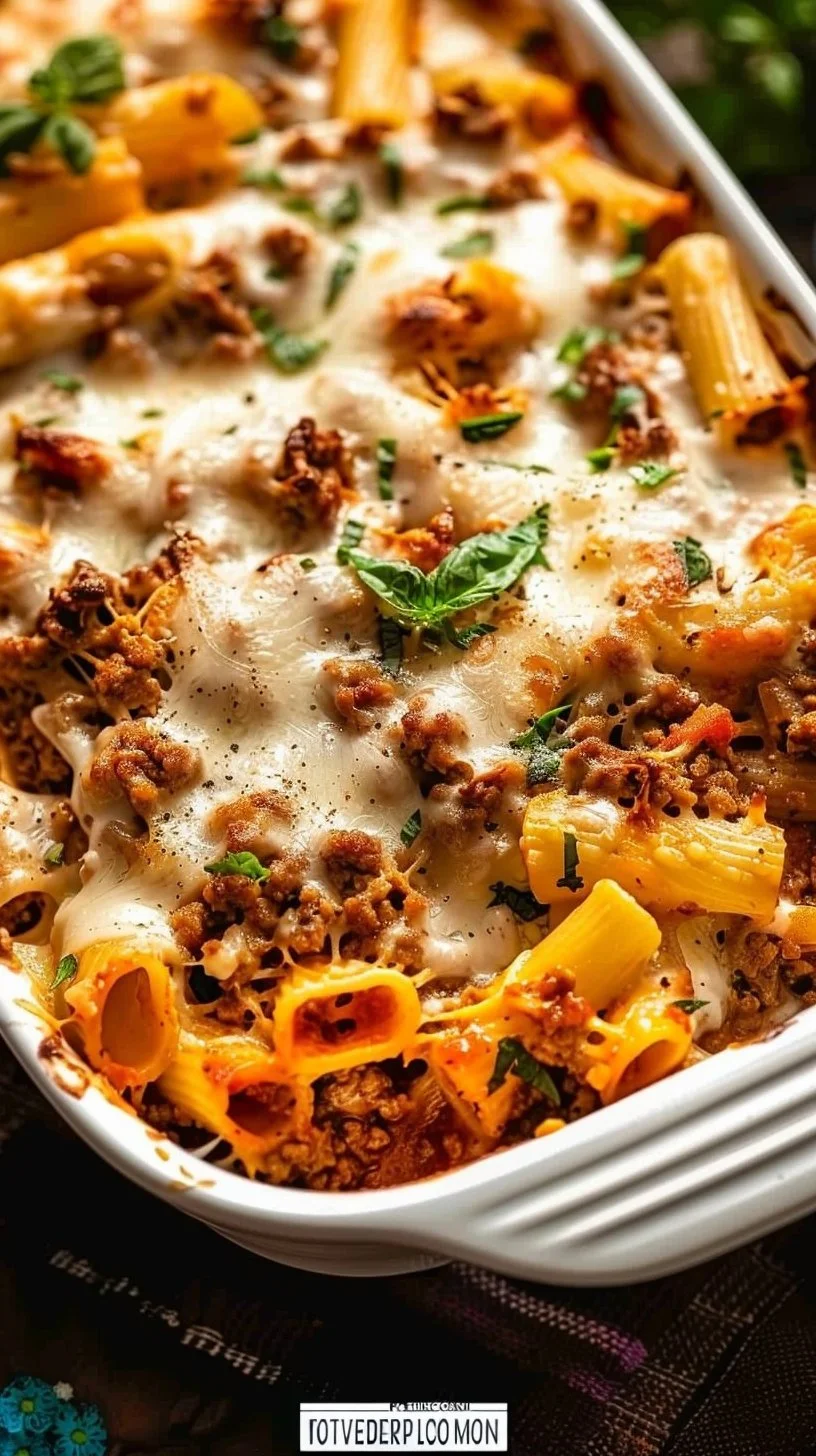 Ground Beef Cottage Cheese Pasta Bake