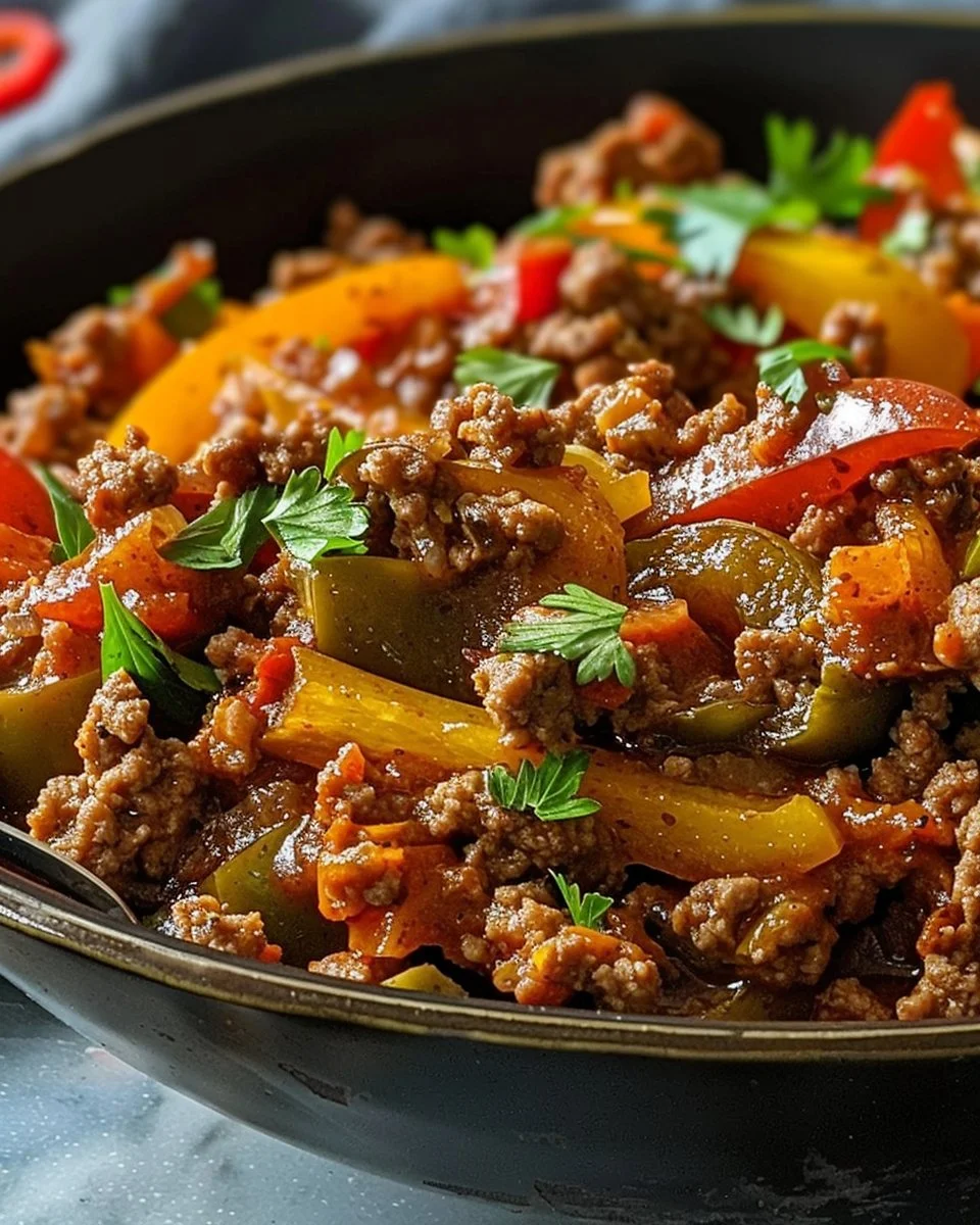 Ground Turkey and Peppers