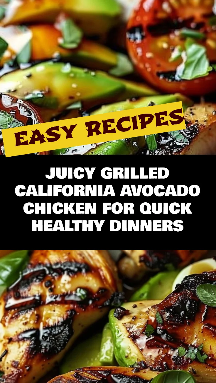 Juicy Grilled California Avocado Chicken