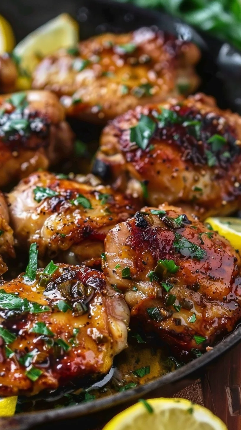 Lemon Garlic Butter Chicken Thighs