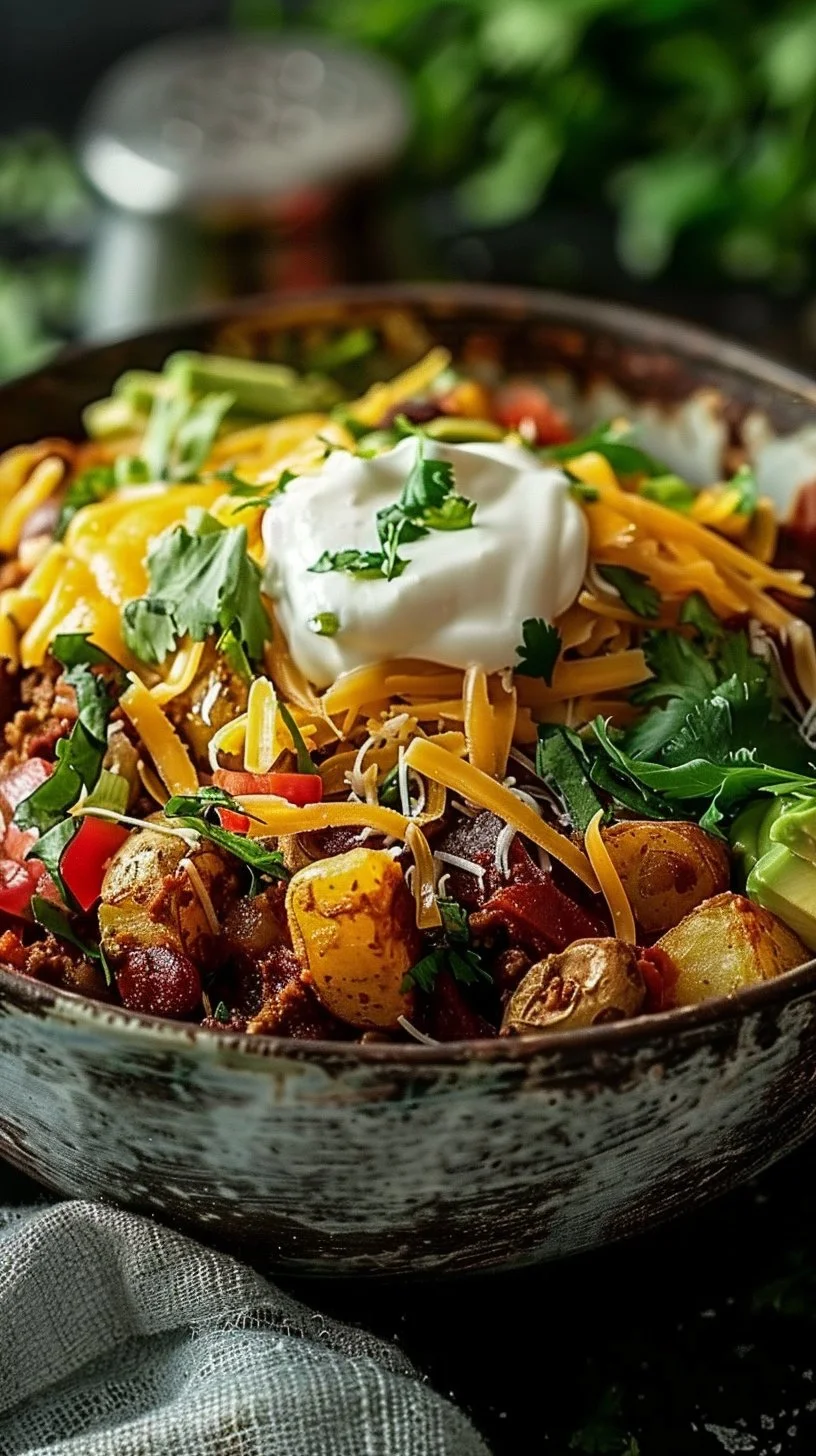 Loaded Potato Taco Bowl