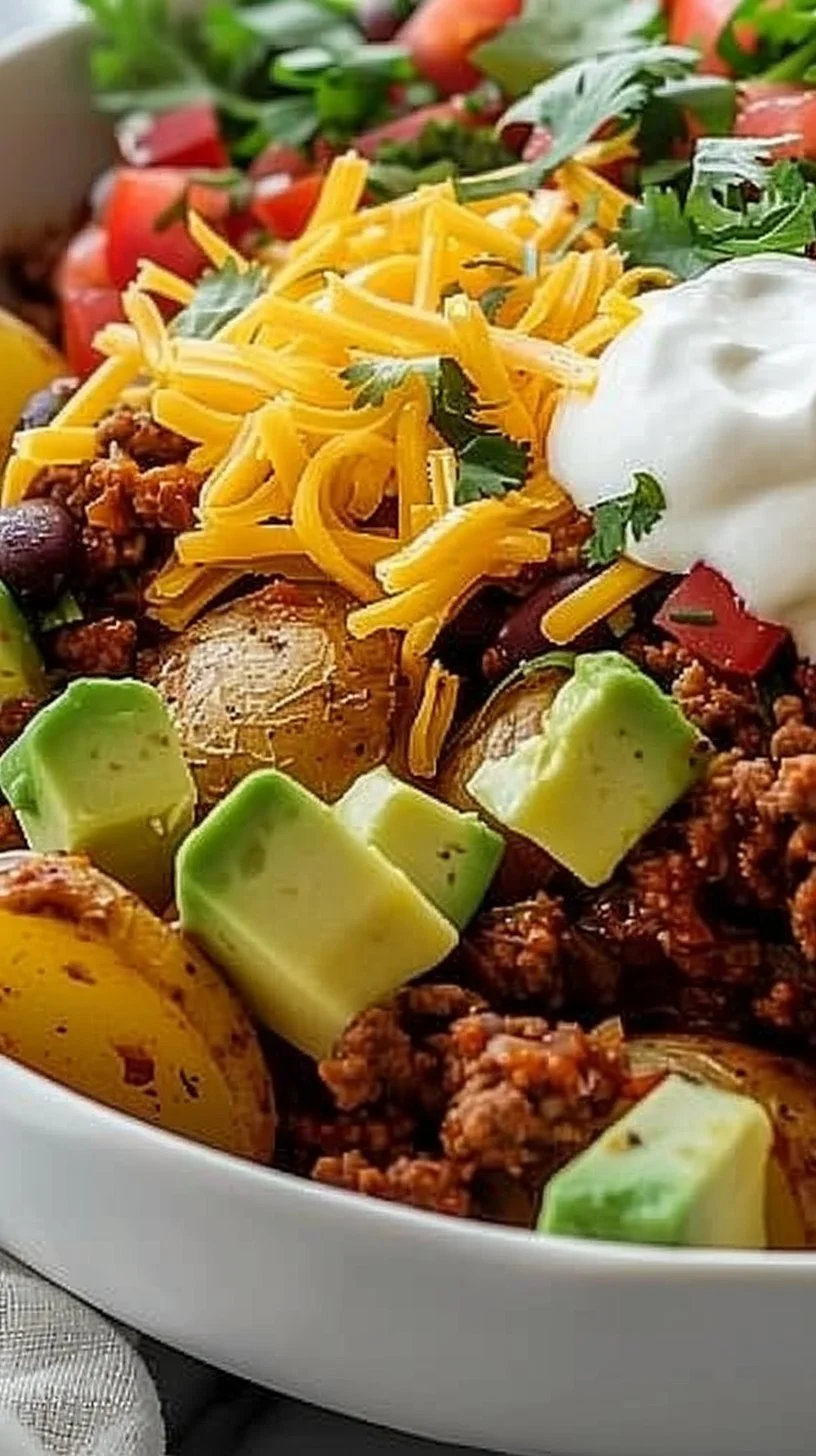 Loaded Potato Taco Bowl