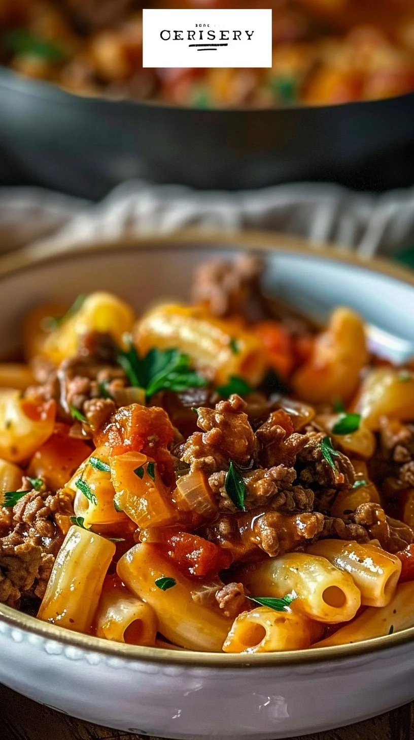 One Pot Beefaroni