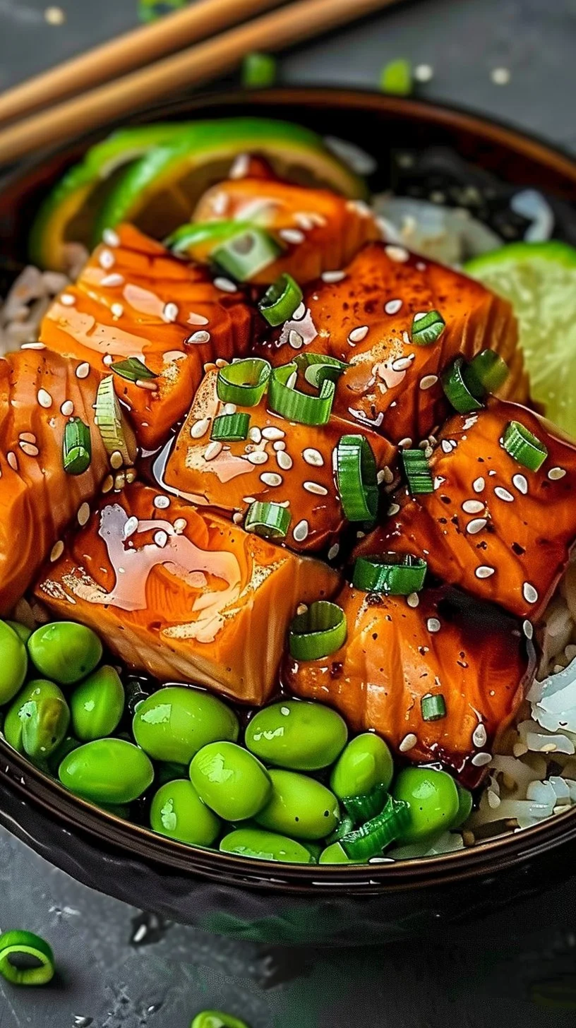 Salmon Teriyaki Bowl