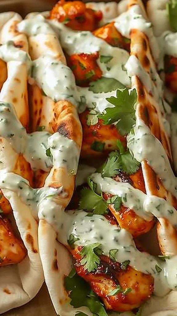 Sheet Pan Chicken Pitas with Herby Ranch Recipe