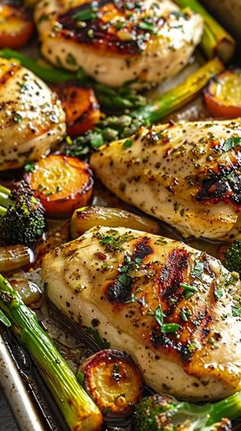 Sheet Pan Garlic Butter Chicken and Veggies
