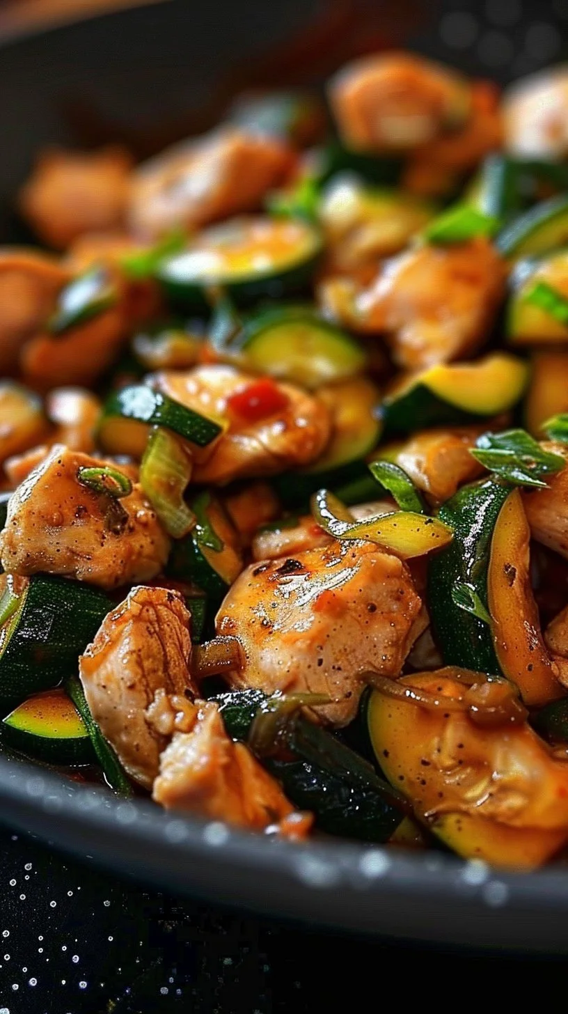 Simple Chicken Zucchini Stir Fry